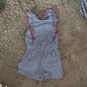 Adorable preppy toddler romper